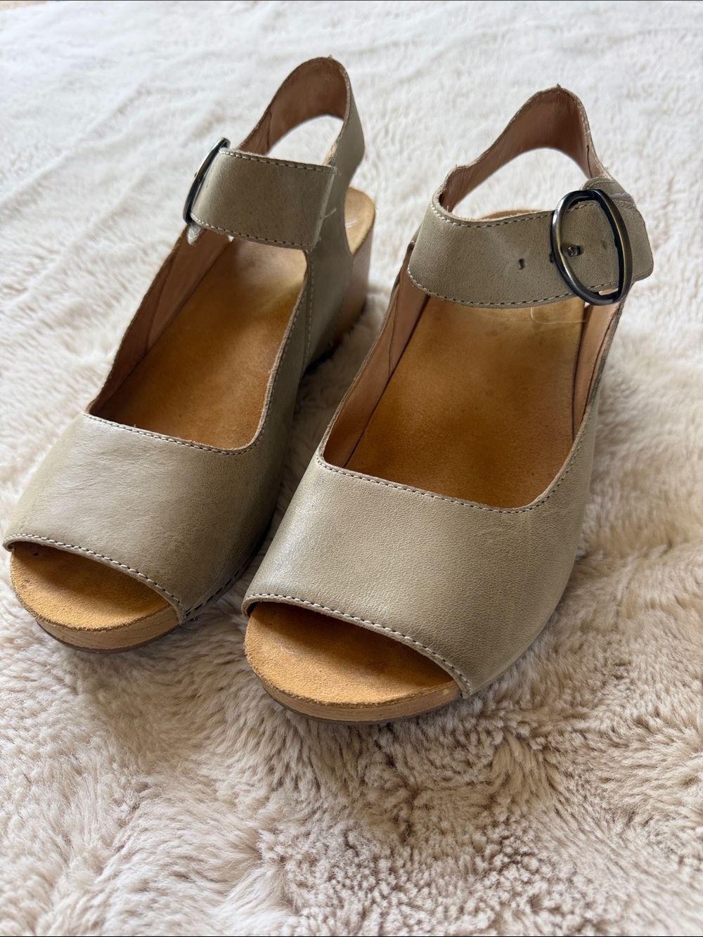 Dansko Slingback Wedge Sandals EU40